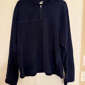 NWOT Lands' End Men's Navy Fleece 3/4 Zip